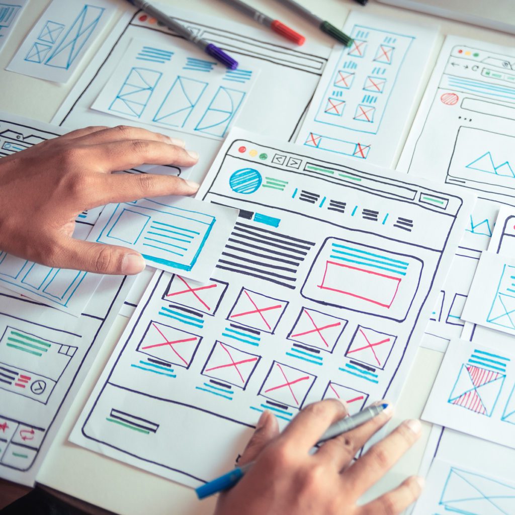 Website Designer Prototype Wireframe